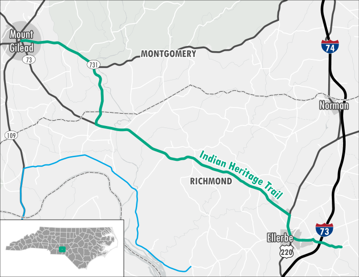 indian heritage trail map