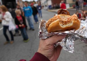 A classic lexington bbq sandwich